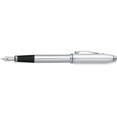 Cross Townsend Lustrous Chrome Fountain Pen With Fine Nib