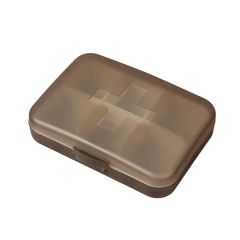 Transparent 6 Compartment Cross-Shaped Pill Box