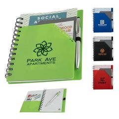 Trapezoid Junior Notebook W/ Stylus Pen