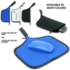 Travel Carrying Mouse Bag and Pad Combo