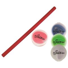 Traveler's Silicone Straw With Round Case