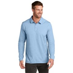 Travismathew Oceanside Heather Long Sleeve Polo