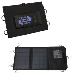 Tri-Fold Solar Power Bank - 5000 MAh