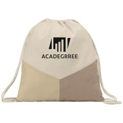 Triad - Multicolor Recycled Cotton Drawstring Bag