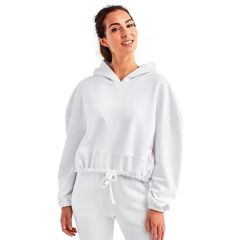 Tridri Women's Cropped Maria Hooded Sweatshirt