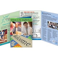 Trifold 6 X 13-1/4 Direct Mail Postcard