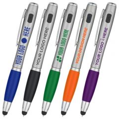 Trio Pen With Led Light And Stylus