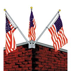 Triple Corner Set W/ Bracket & 9 Ft Pole