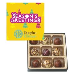 Truffle Gift Box Full Color Lid With 9 Truffles