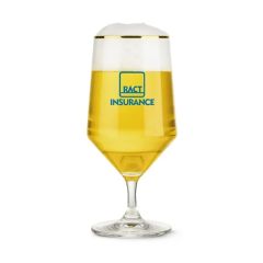Tucson Gold Rim Beer Glass - Imprinted