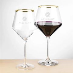 Tucson Gold Rim Burgundy Wine - Deep Etch