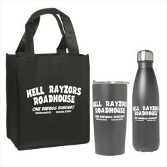 Tumbler And Bottle Set With Non-Woven Mini Gift Tote Bag