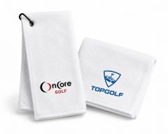 Turkish Signature Midweight White Golf Towel
