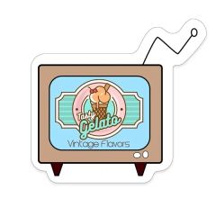 TV Shaped Notekeeper Magnet 35 MIL