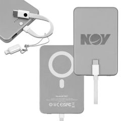 Ultra Thin Metal Magnetic Power Bank 3000 mAh