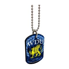 Ultra Vivid Recycled Wood Dog Tag