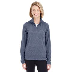 Ultraclub Ladies' Cool & Dry Heathered Performance Quarte...