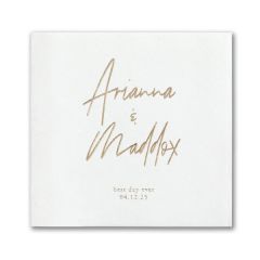 Uniquely Yours Premium Beverage Napkin W/Uncoined Edge