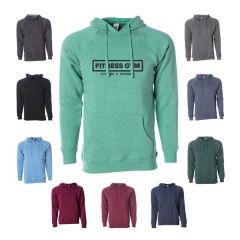 Unisex Raglan Hooded Pullover.