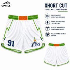 Uphill Custom Team Shorts - 6 Inch Inseam Cut