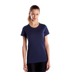 Us Blanks Ladies' Short-Sleeve Recover Yarn Crewneck