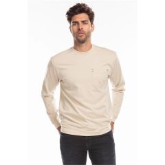 Us Blanks Men's Flame Resistant Long Sleeve Pocket T-Shirt