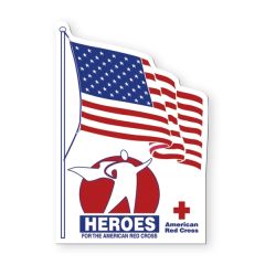 US Flag Shape Vinyl Magnet