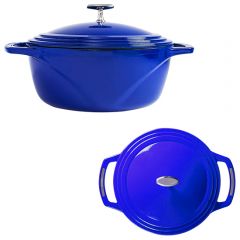 Usa Enamel - 7.5 Qt. Enameled Cast Iron Dutch Oven