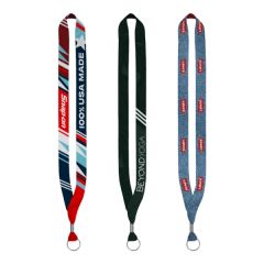 USA Made 0.75 Inch Dye-Sublimated Lanyard With Zinc Crimp & Zinc