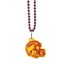 USA Made 1/8 Inch Football Vinyl Medallion Beads