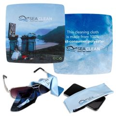 USA Made Eco rPET Microfiber Cloth - 8 Inch X 8 Inch