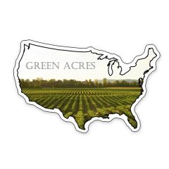USA Shaped Notekeeper Magnet 35 MIL