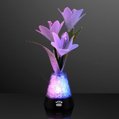 USB Fiber Optic Flowers And Light Gems Centerpiece