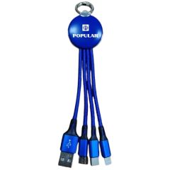 USB LED Light Logo 3-In-1 Charging Cables
