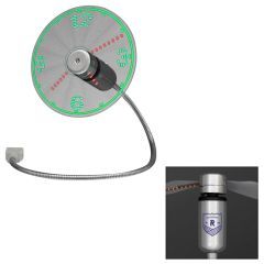 USB Powered LED Light Clock Desk Fan