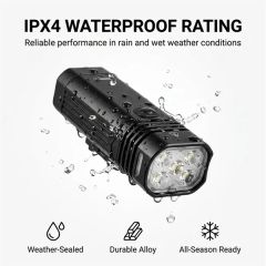 USB Rechargeable Bike Light 2000 Lumen Aluminum Alloy