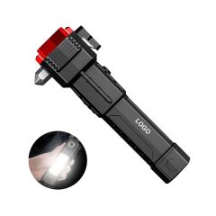 USB Rechargeable Safety Hammer Flashlight