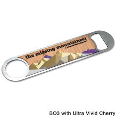 UV Color Metal Opener - Maple Or Cherry Wood Imprint