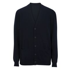 V-Neck Cotton Blend Cardigan-2pockets