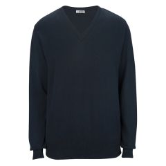 V-Neck Cotton Blend Sweater