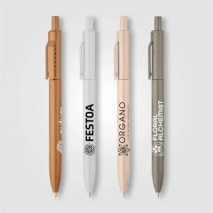 Vale Recycled Plastic Diamond Textured Metallic Pen