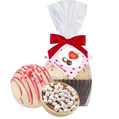 Valentine Day Mega Hot Choc. Bomb Mug Stuffer- White Choc