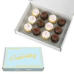 Valentine's Day Bite-Size B & W Cupcakes By Dana's Bakery