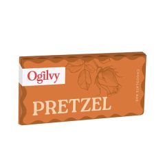 Valentine's Day Wrapped Chocolate Bars - Salted Pretzel