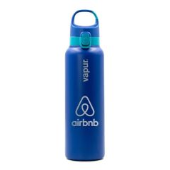 Vapur Chill 20 Oz Insulated Water Bottle Admiral Blue With M