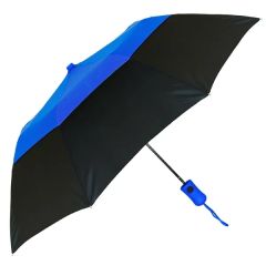 Stromberg Vented Color Crown Foldin Umbrella W/Deluxe Leatherette Case
