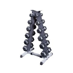 Vertical Dumbbell Rack and Dumbbells