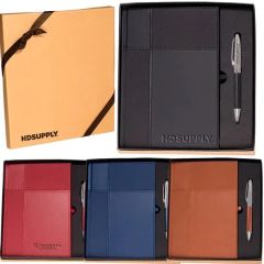 Vibrant Dual-Textured Journal & Pen Gift Set