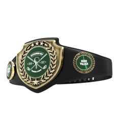 Vibraprint Antique Gold Championship Shield Award Belt