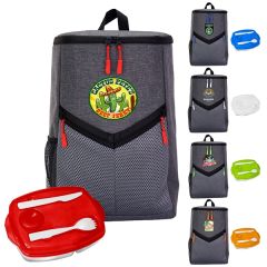 Victory Locking Lid Cooler Backpack Set